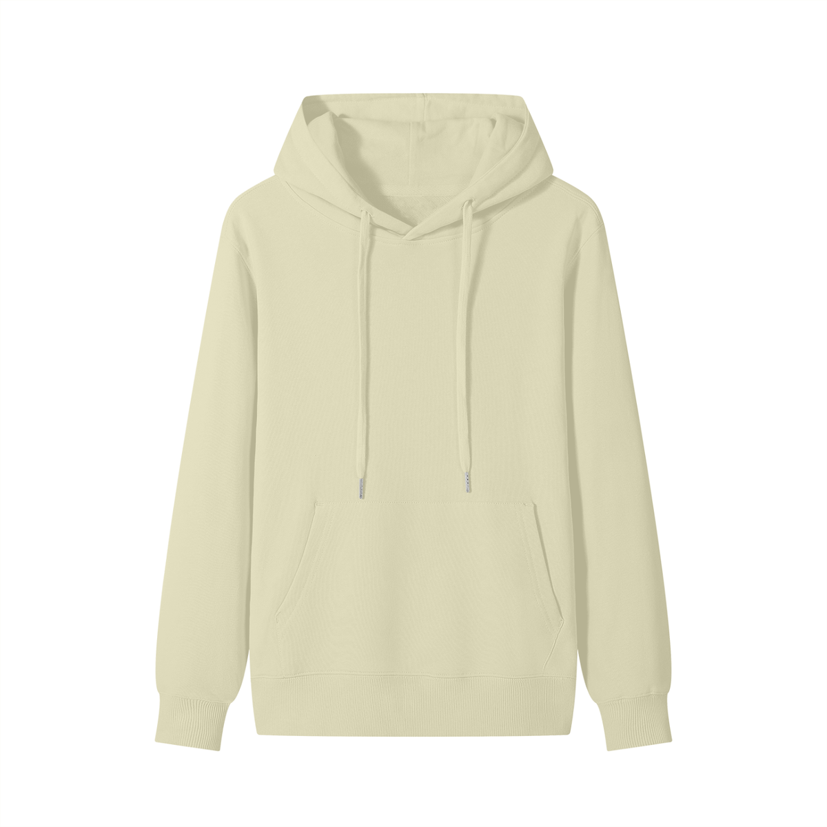 NUVA Basic Cotton Hoodie in Khaki — front view