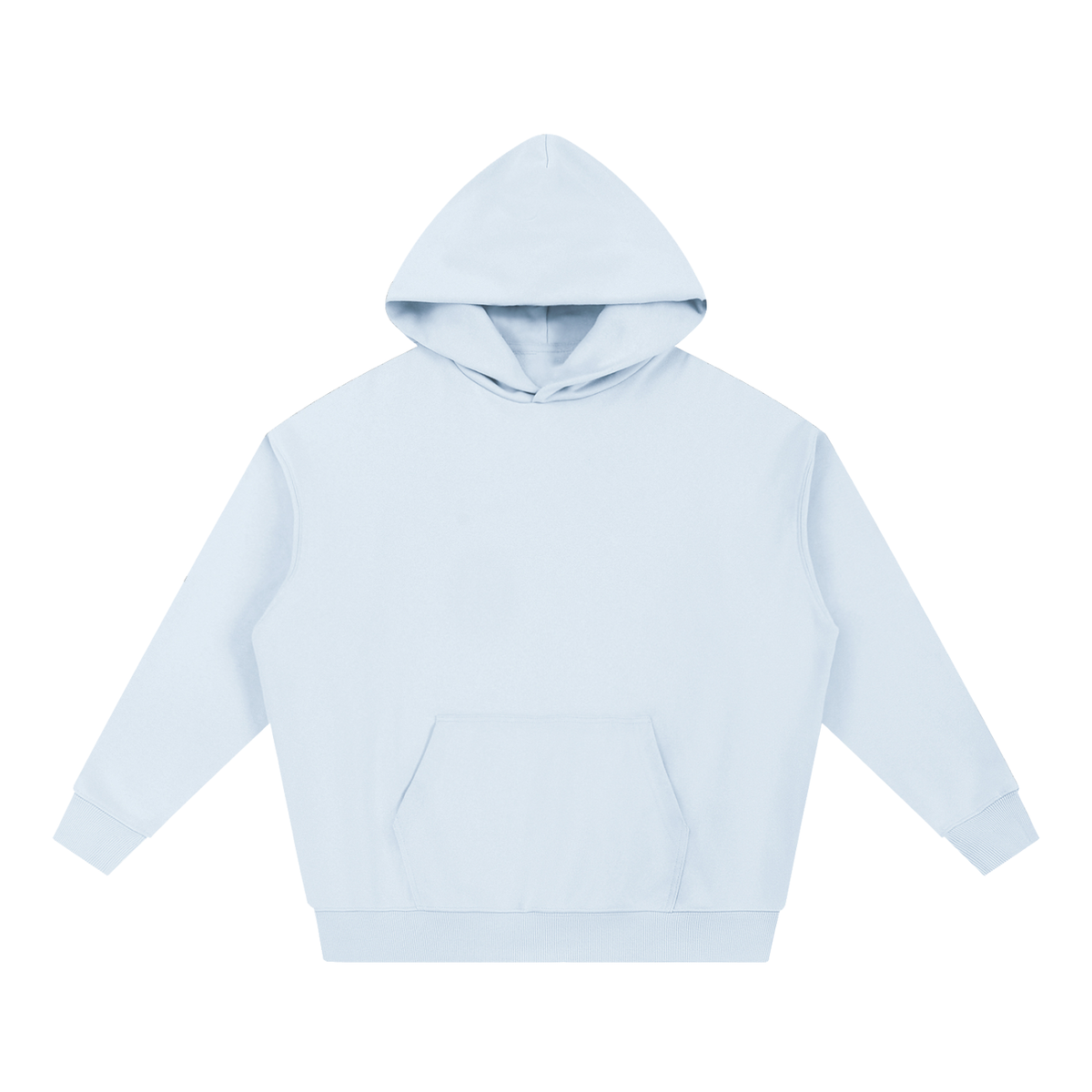 NUVA Essential Heavyweight Hoodie in Blue — front view