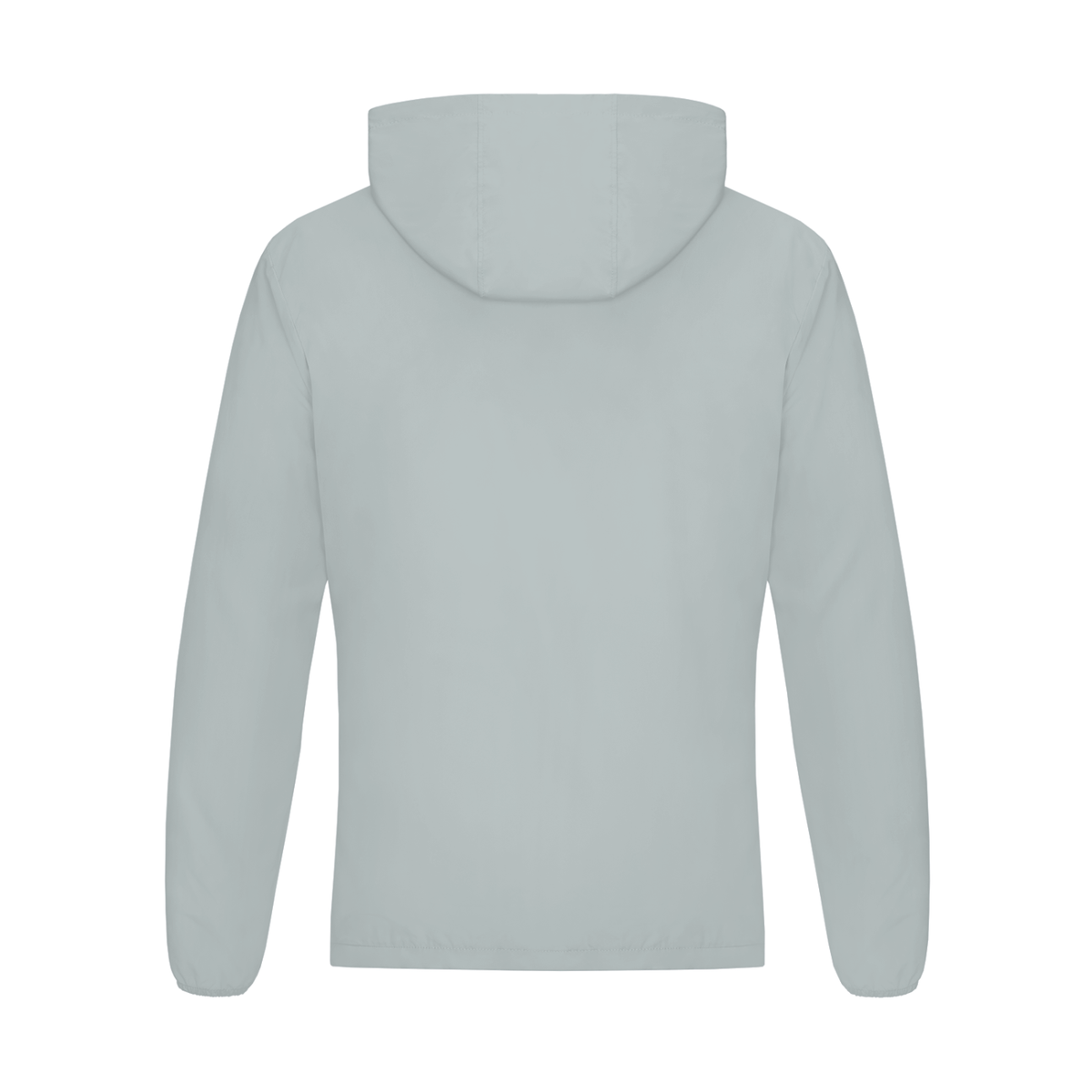 NUVA Soft Hooded Sports Jacket in Light Gray — back view