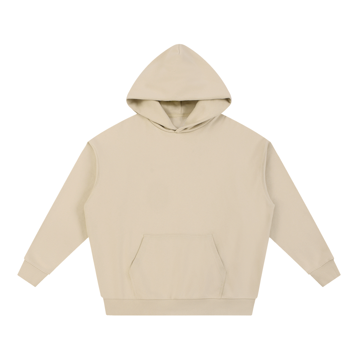 NUVA Essential Heavyweight Hoodie in Apricot — front view