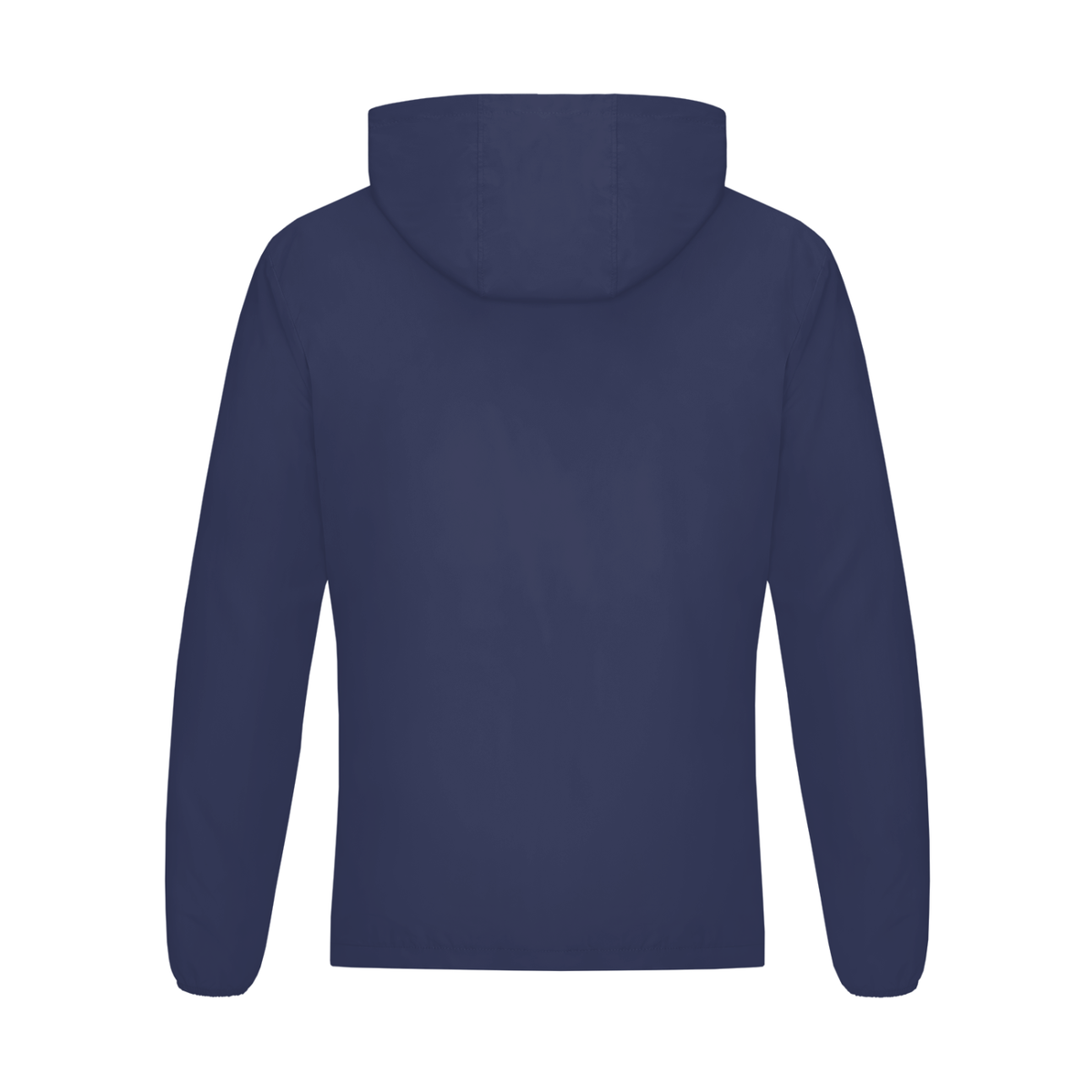 NUVA Soft Hooded Sports Jacket in Dark Blue — back view