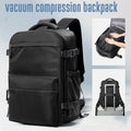 Vacuum Compression Travel Backpack – Large Capacity Laptop Bag with Optional Air Pump