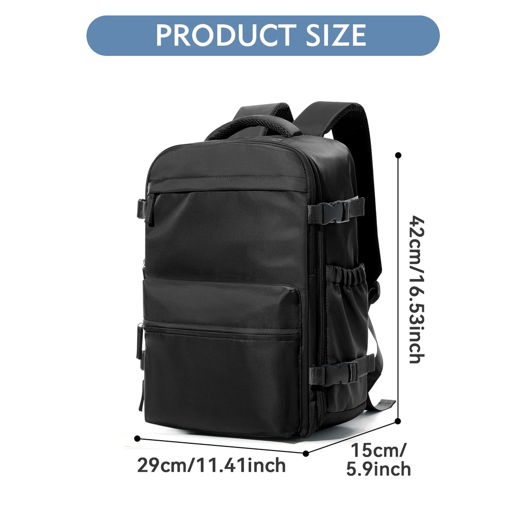 Vacuum Compression Travel Backpack – Large Capacity Laptop Bag with Optional Air Pump