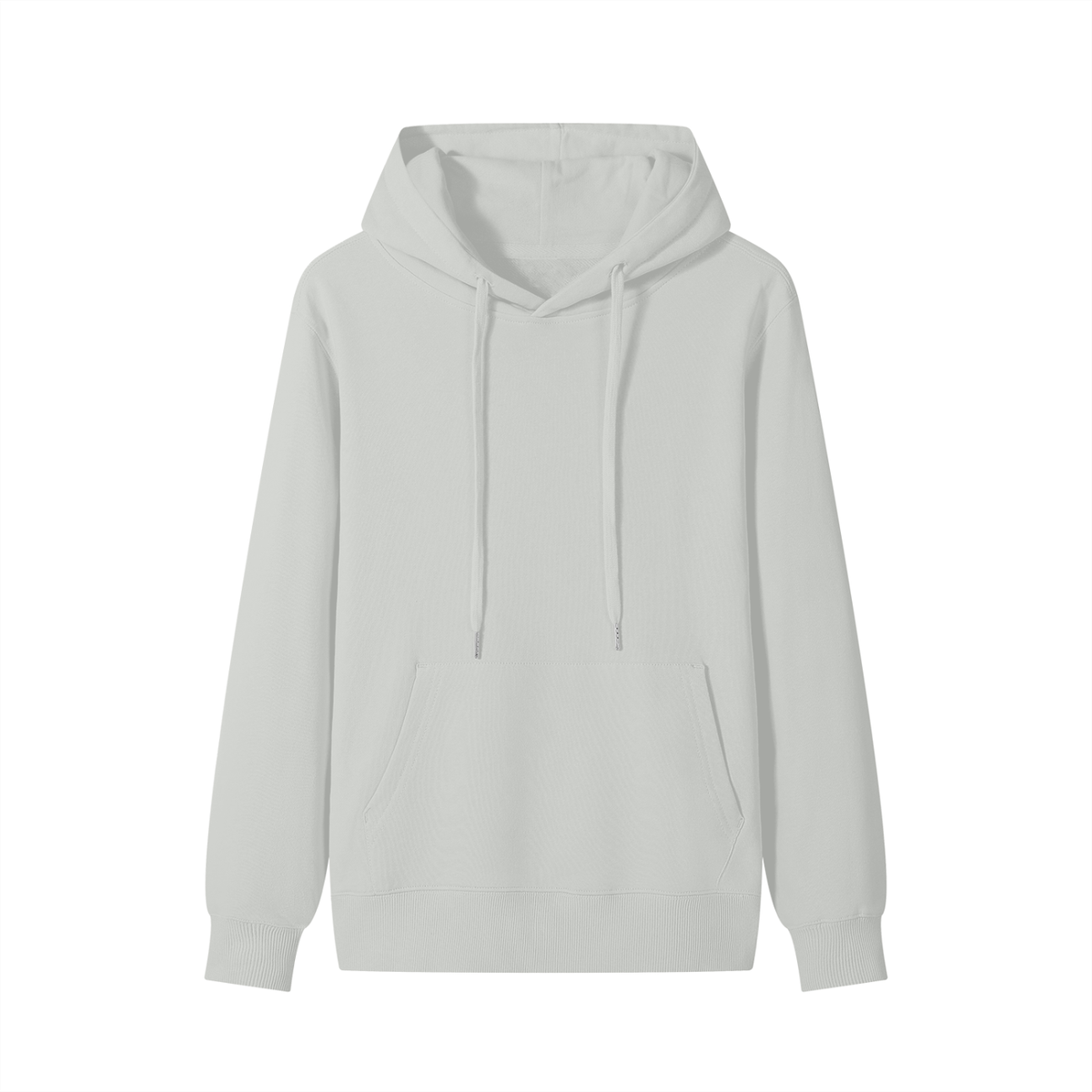 NUVA Basic Cotton Hoodie in Hemp Ash — front view
