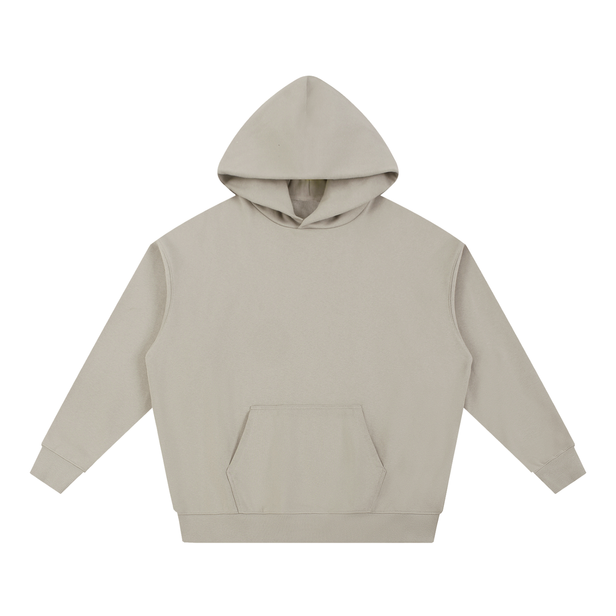 NUVA Essential Heavyweight Hoodie in Light Gray — front view