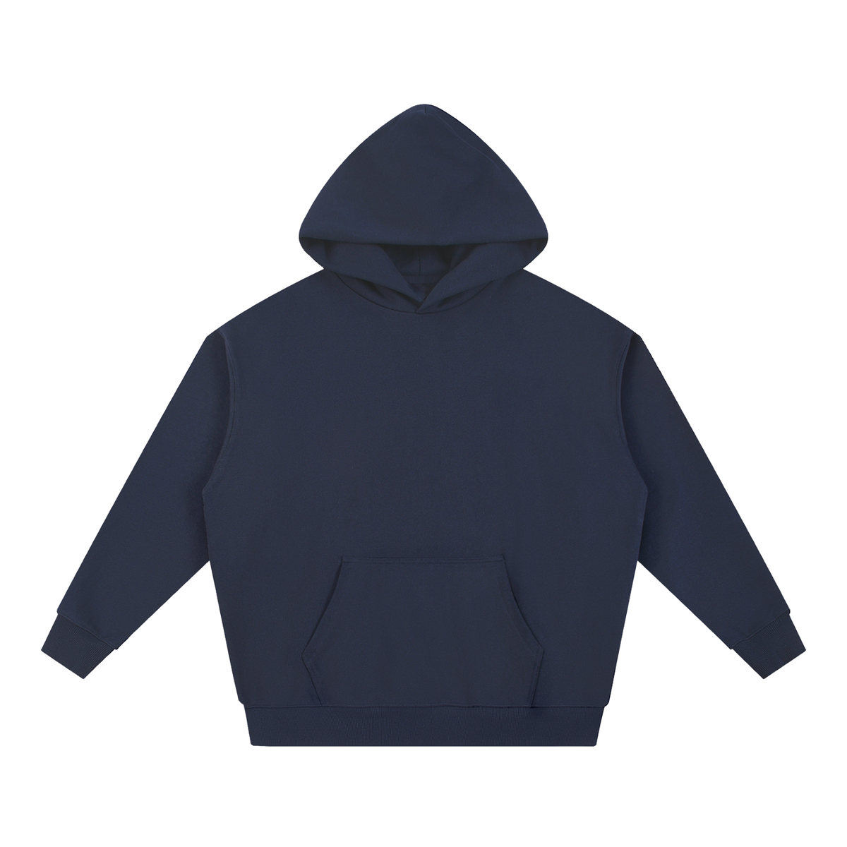 NUVA Essential Heavyweight Hoodie in Navy Blue — front view