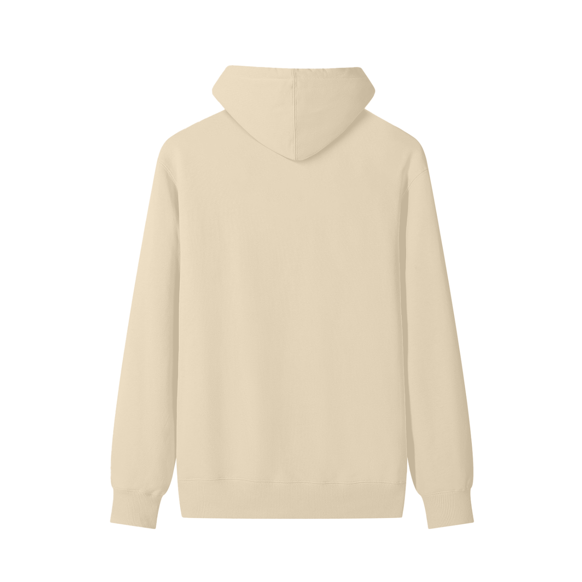 NUVA Basic Cotton Hoodie in Apricot — back view
