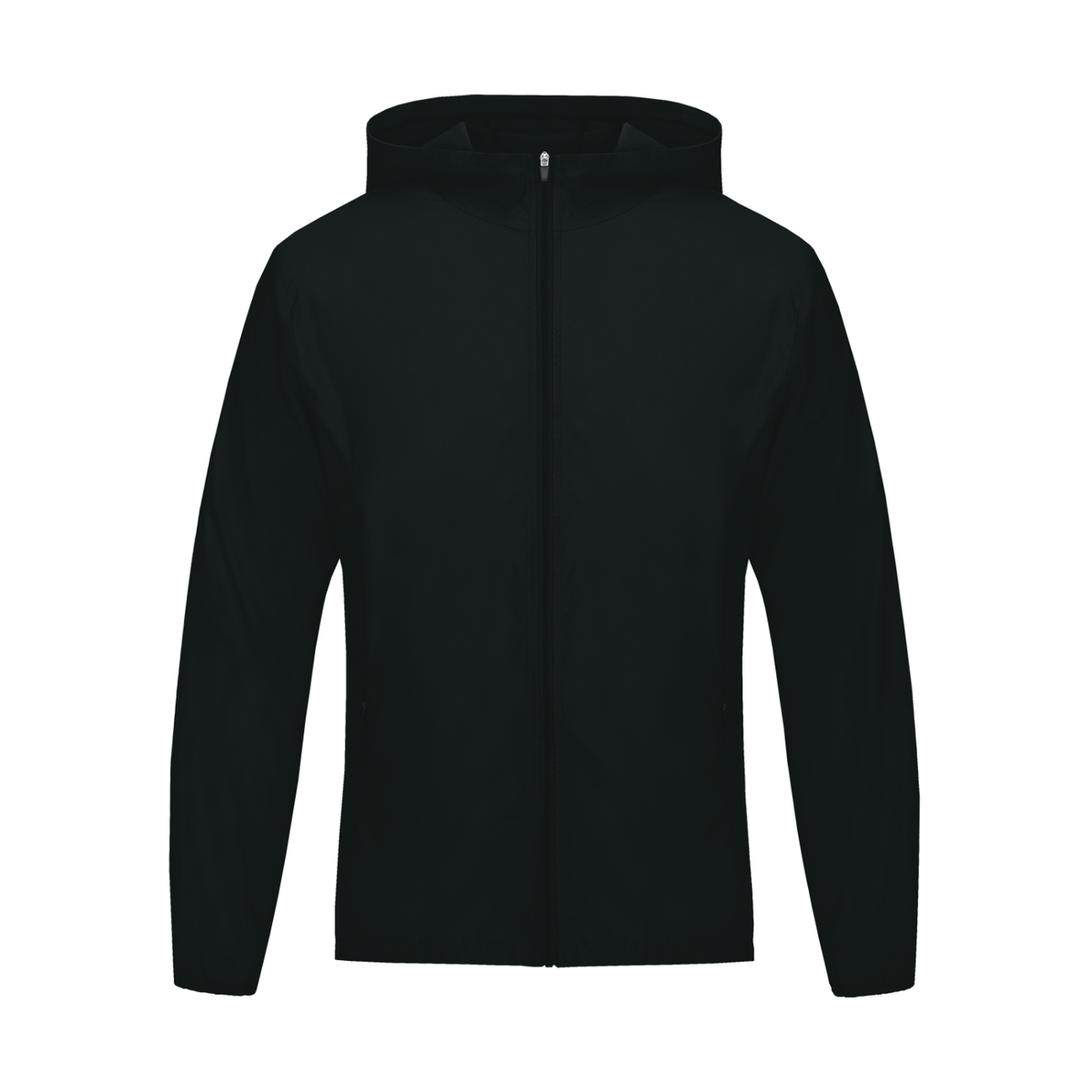NUVA Soft Hooded Sports Jacket in Dark Gray — front view