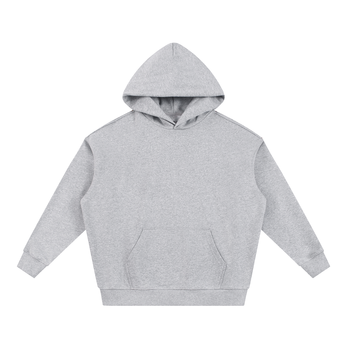 NUVA Essential Heavyweight Hoodie in Flower Gray — front view