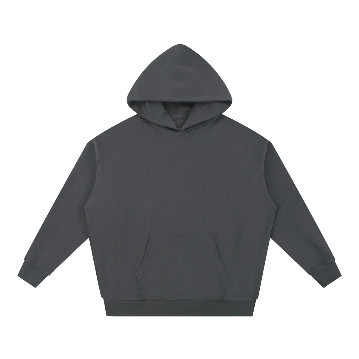 NUVA Essential Heavyweight Hoodie in Dark Gray — front view