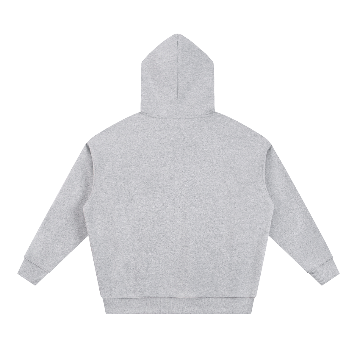 NUVA Essential Heavyweight Hoodie in Flower Gray — back view